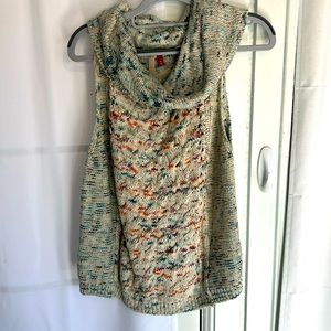 Oil to multi color sweater top/vest